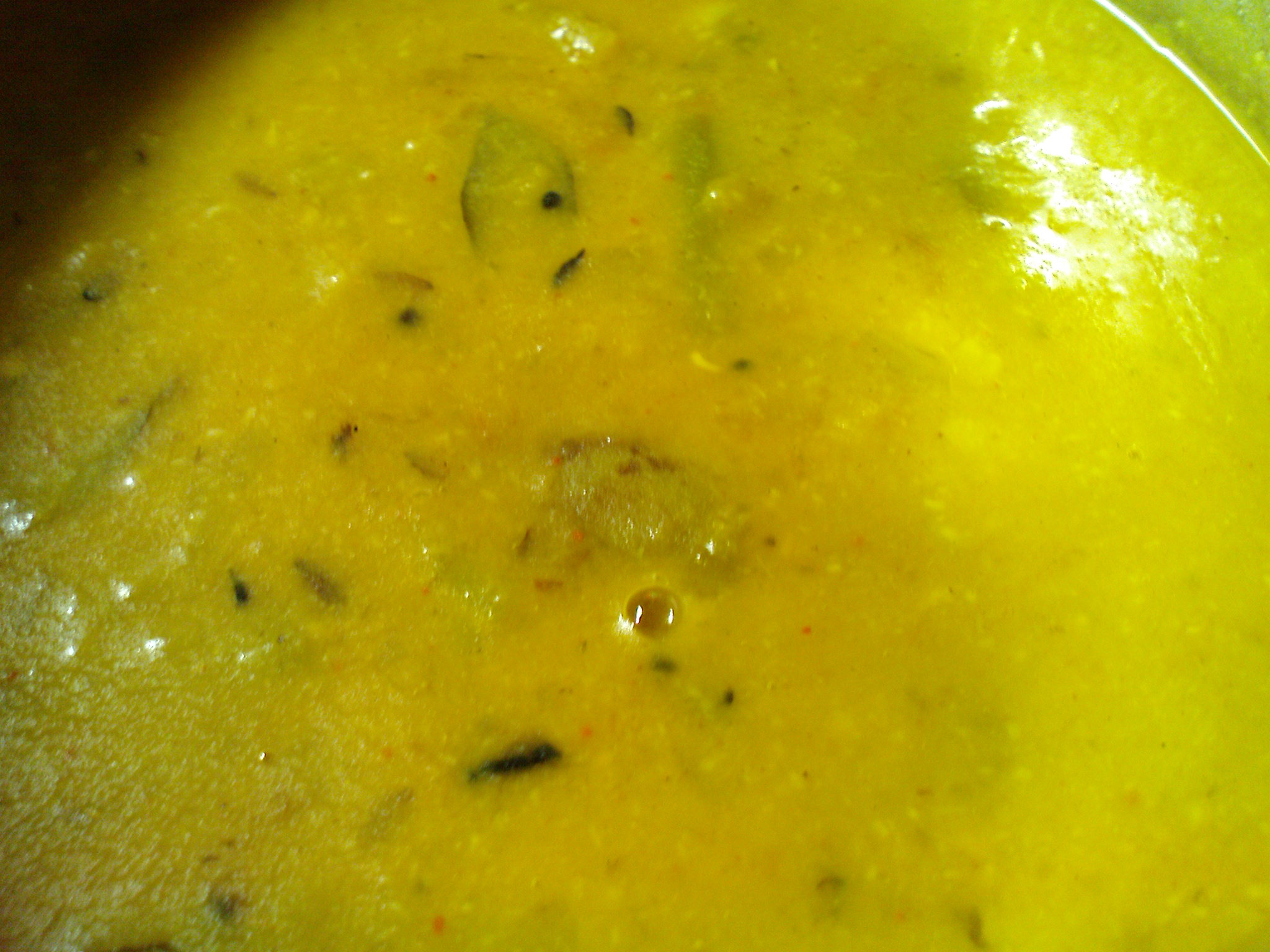 Green chilly & coconut sambar picture